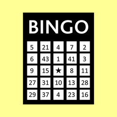Bingo Board. Vector Illustration
