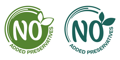 No Added Preservatives eco-friendly stamp 