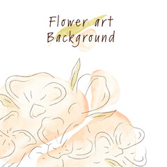 Watercolor floral background template design