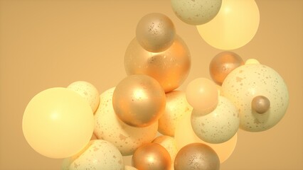 abstract background with spheres