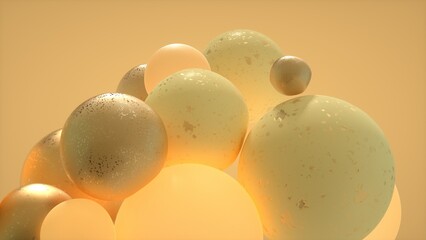 abstract background with spheres
