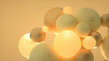 abstract background with spheres