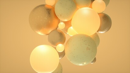 abstract background with spheres