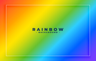 rainbow colors background with frame