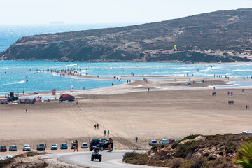 Prasonisi cape on Rhodes island in Greece