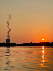 Nuclear Plant Sunset