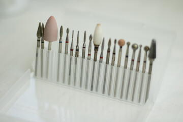 hardware manicure tools. Cutters for hardware manicure and pedicure. Accessories and manicure nail...