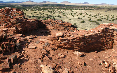 Anasazi Sinagua Native American Stone Houses in the Arizona Desert Displaying Amazing Stone Architectural Design