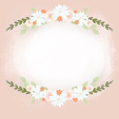 spring floral frame