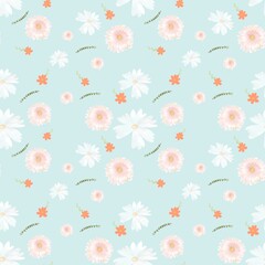 seamless pattern with flowers
