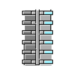 deformed rebar color icon vector illustration