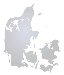 Denmark grey map. vector illustration 