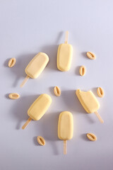 popcicle with lemon chocolate