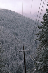 lift in the mountains