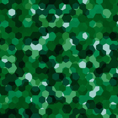 Geometric abstract background green hexagonal vector, brochure template design, poster