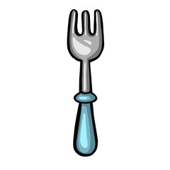 Fork, cutlery vector illustration