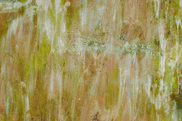 old green paint on metal texture