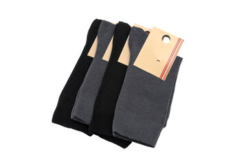 men's socks on a white background
