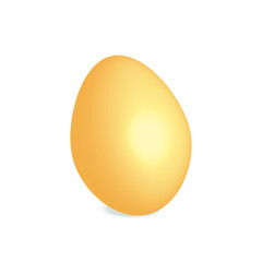 Raw egg isolated on white background