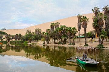 Fototapeta premium Oasis of Huacachina, Ica region, Peru.