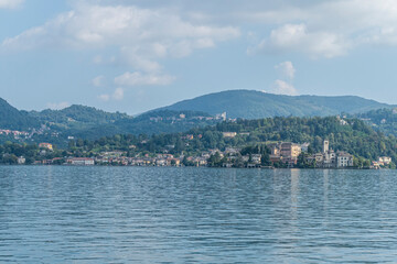 Landscape of Orta in the Lake Orta