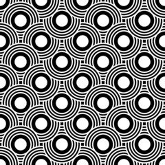 Art Deco motif in seamless geometric pattern.