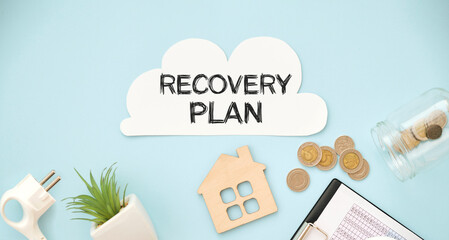Recovery Plan word written on paper.