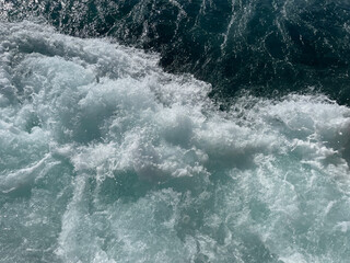 water flowing into the water