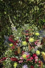 colorful flower arrangement for wedding