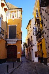 Calles barrio de Sevilla en España