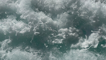 water flowing into the water