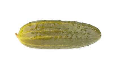 Marinated cucumber isolated on a white background