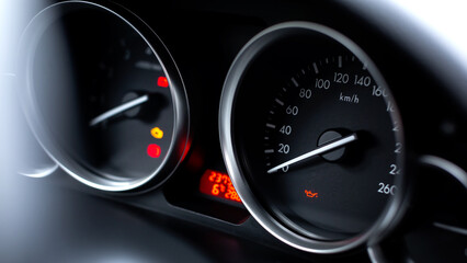 Naklejka premium car speedometer and dashboard