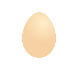 Egg icon in natural color.