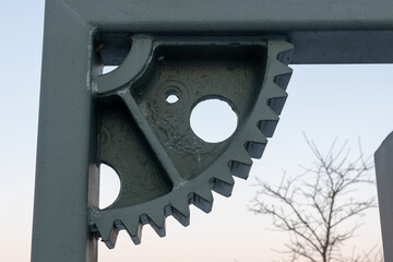 close up of a gear