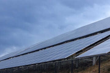 solar panels on a roof