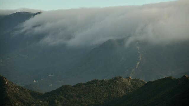 Orographic Effect in the Santa Monica California Mountains