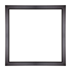 Modern black picture or square photo frame isolated