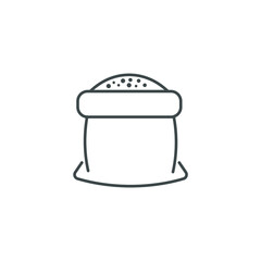 sack of flour icons  symbol vector elements for infographic web