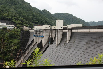 日本の大分県の耶馬渓ダム