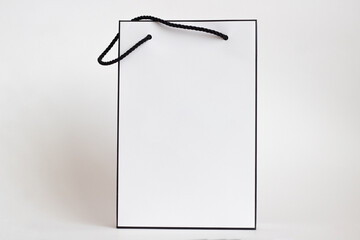 Gift box for perfume in white on a white isolated background