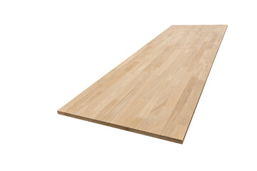 furniture board oak spliced on a white background