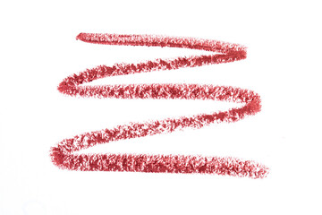 Lip liner stroke on white background- Image