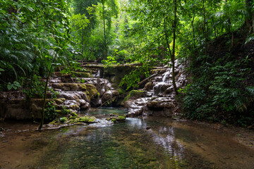 Waterfall in Palenque, Mexico