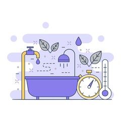 Home automation cute concept website illustration design 4