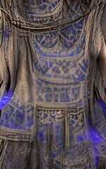 Fabric folds ethnic ornament boho folk clothes