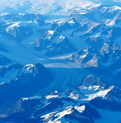 Aerial of Greenland 