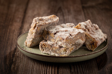 Sweet italian straw. Typical brazilian sweet.