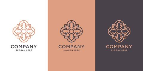 Abstract Flower Business Company Logo Design