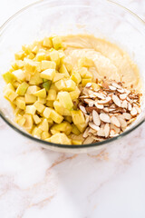 Apple bundt cake with caramel glaze